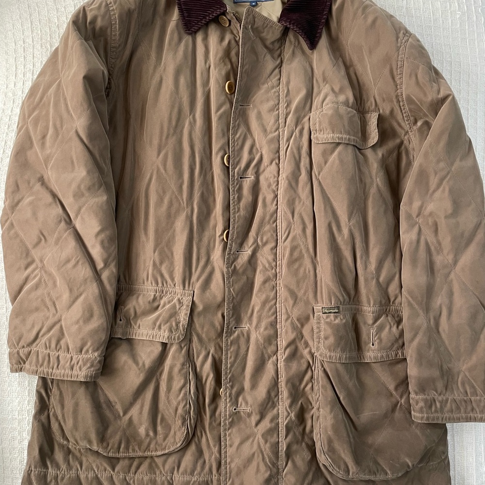 Faconnable Tan Quilted Field Jacket